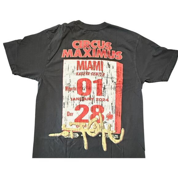 Travis Scott Utopia Circus Maximus Miami Exclusive 2024 Tour Tee *NEW*Size L - Picture 4 of 7
